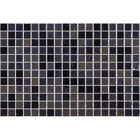 Onix Opalo Negro Gloss Glass Mosaic Tile 310x467mm Sheet (25x25mm Chip Piece)