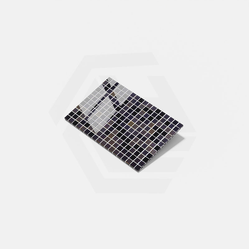 Onix Opalo Negro Gloss Glass Mosaic Tile 310x467mm Sheet (25x25mm Chip Piece)