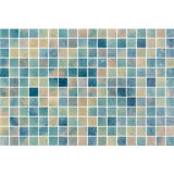 Onix Vanguard Lake Blend Gloss Glass Mosaic Tile 310x467mm Sheet (25x25mm Chip Size)