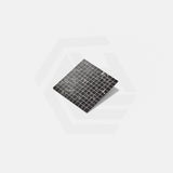 Onix Eco Stone Nero Marquina Matte Glass Mosaic Tile 310x310mm Sheet (25x25mm Chip Piece)