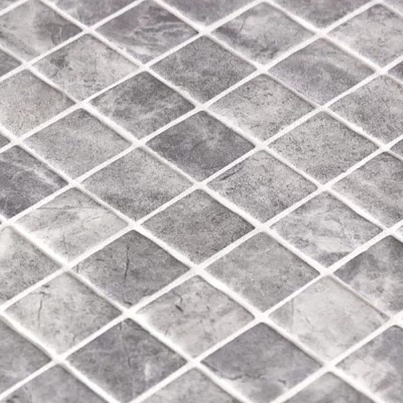 Onix Eco Stone Nero Silver Matte Glass Mosaic Tile 310x310mm Sheet (25x25mm Chip Piece)