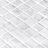 Onix Eco Stone Nero Statuario Matte Glass Mosaic Tile 310x310mm Sheet (25x25mm Chip Piece)