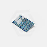 Onix Vanguard Forest Blue Gloss Glass Mosaic Tile 310x467mm Sheet (25x25mm Chip Size)