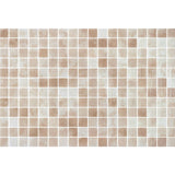 Onix Vanguard Quartz Beige Gloss Glass Mosaic Tile 310x467mm Sheet (25x25mm Chip Size)