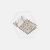 Onix Vanguard Quartz Beige Gloss Glass Mosaic Tile 310x467mm Sheet (25x25mm Chip Size)