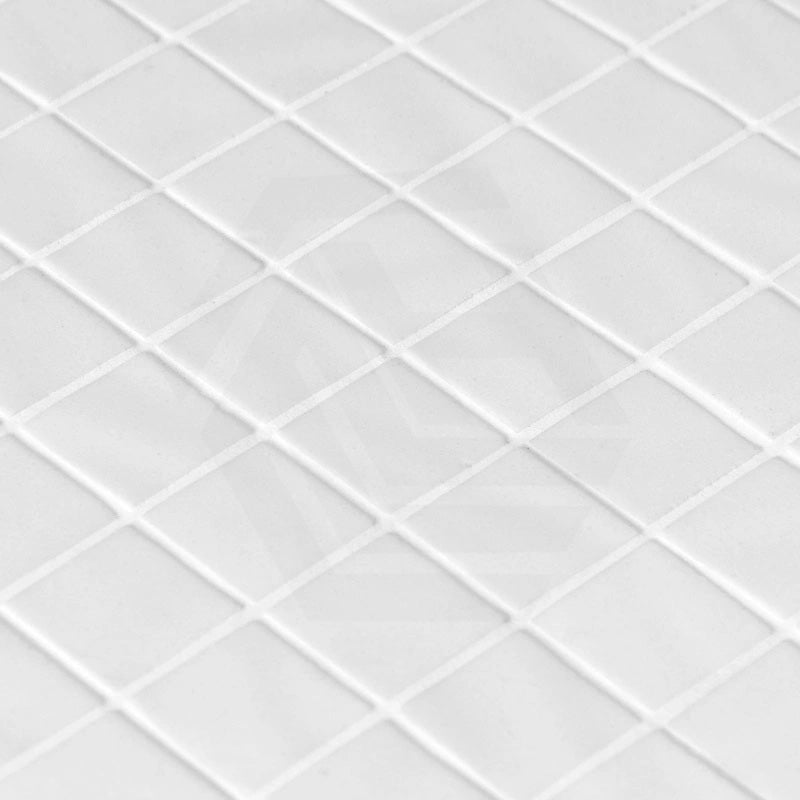 Onix Natureglass White Matte Glass Mosaic Tile 311x467mm Sheet (25x25mm Chip Piece)