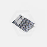 Onix Vanguard Arrecife Irdis Grey Gloss Glass Mosaic Tile 310x467mm Sheet (25x25mm Chip Size)