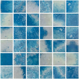 Onix Penta Bluestone Gloss Glass Mosaic Tile 310×310mm Sheet (50x50mm Chip Piece)