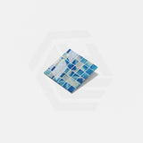 Onix Penta Bluestone Gloss Glass Mosaic Tile 310×310mm Sheet (50x50mm Chip Piece)