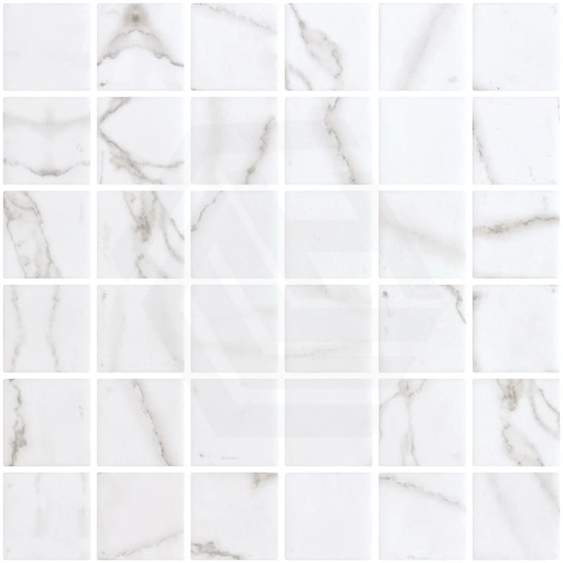 Onix Penta Venato Matte Glass Mosaic Tile 310×310mm Sheet (50x50mm Chip Piece)