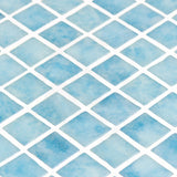 Onix Vanguard Ios Blue Gloss Glass Mosaic Tile 310x467mm Sheet (25x25mm Chip Size)