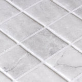 Onix Penta Greige Matte Glass Mosaic Tile 310×310mm Sheet (50x50mm Chip Piece)