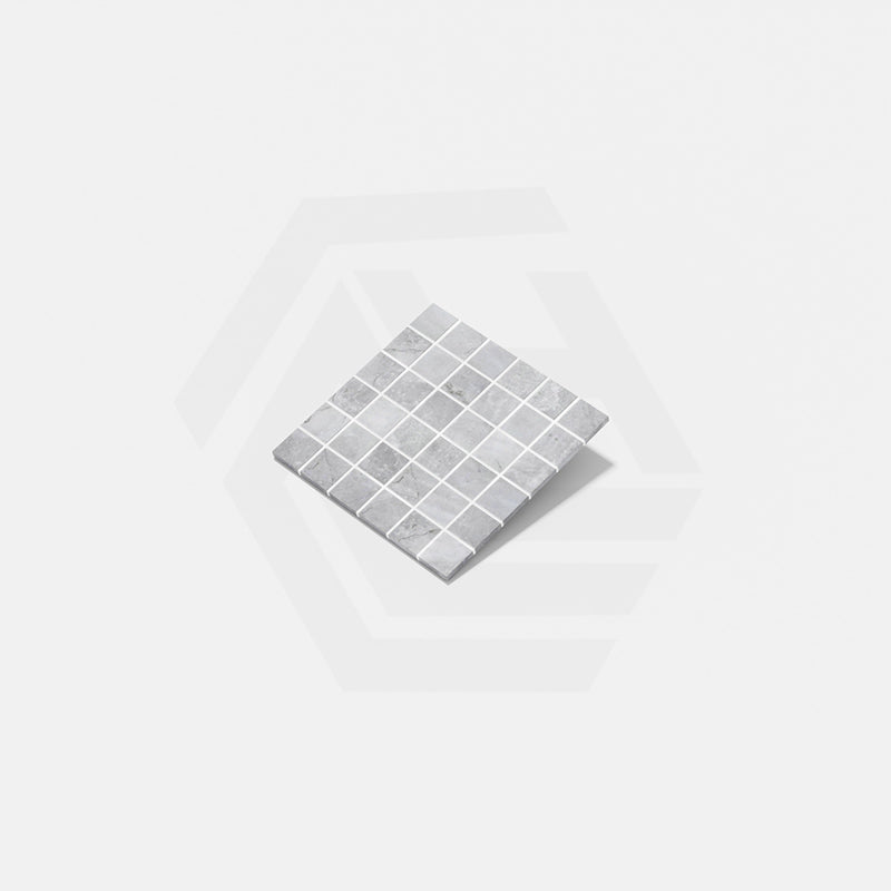 Onix Penta Greige Matte Glass Mosaic Tile 310×310mm Sheet (50x50mm Chip Piece)