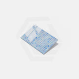 Onix Opalescent Azul Celeste Gloss Glass Mosaic Tile 310x467mm Sheet (25x25mm Chip Piece)