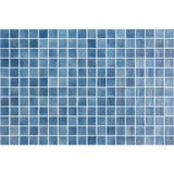 Onix Nieve Azul Medio Gloss Glass Mosaic Tile 310x467mm Sheet (25x25mm Chip Piece)