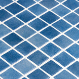 Onix Nieve Azul Medio Gloss Glass Mosaic Tile 310x467mm Sheet (25x25mm Chip Piece)