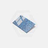 Onix Nieve Azul Medio Gloss Glass Mosaic Tile 310x467mm Sheet (25x25mm Chip Piece)