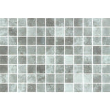 Onix Vanguard Quartz Grey Matte Glass Mosaic Tile 310x467mm Sheet (25x25mm Chip Size)