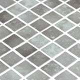 Onix Vanguard Quartz Grey Matte Glass Mosaic Tile 310x467mm Sheet (25x25mm Chip Size)