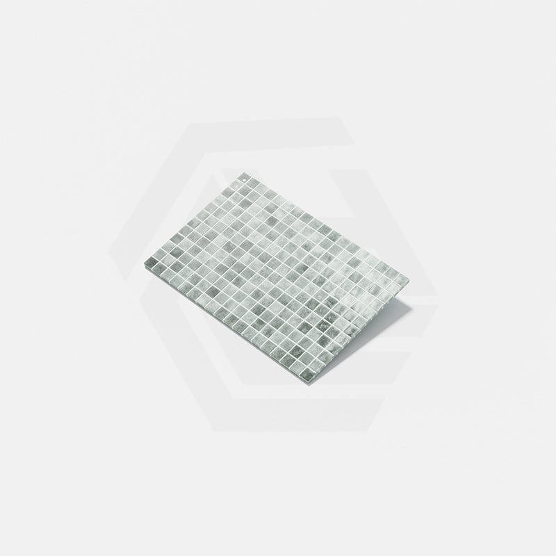 Onix Vanguard Quartz Grey Matte Glass Mosaic Tile 310x467mm Sheet (25x25mm Chip Size)