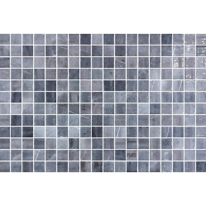 Onix Vanguard Nordic Stone Gloss Glass Mosaic Tile 310x467mm Sheet (25x25mm Chip Size)