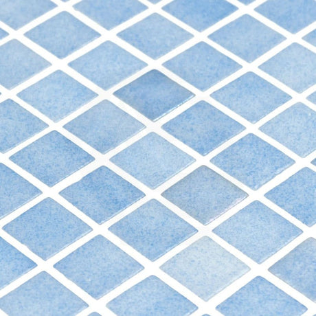Onix Opalescent Opalite Azul Celeste Gloss Glass Mosaic Tile 310x467mm Sheet (25x25mm Chip Piece)