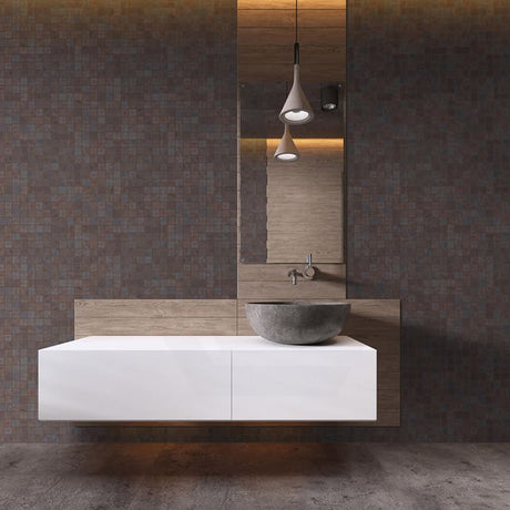 Onix Penta New Slate Matte Glass Mosaic Tile 310×310mm Sheet (50x50mm Chip Piece)