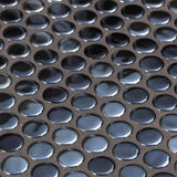 Onix Penny Opalo Black Gloss Glass Mosaic Tile 287x284mm Sheet (19x19mm Chip Size)