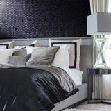 Onix Penny Opalo Black Gloss Glass Mosaic Tile 287x284mm Sheet (19x19mm Chip Size)