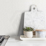 Onix Penny Opalo White Gloss Glass Mosaic Tile 287x284mm Sheet (19x19mm Chip Size)
