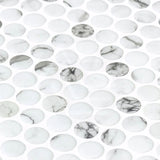 Onix Penny Fosco Matte Glass Mosaic Tile 287x284mm Sheet (19x19mm Chip Size)