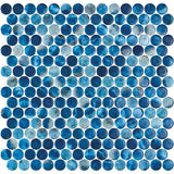 Onix Penny Saona Gloss Glass Mosaic Tile 287x284mm Sheet (19x19mm Chip Size)