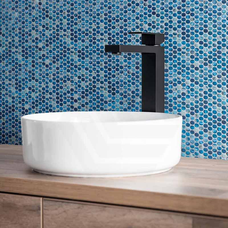 Onix Penny Saona Gloss Glass Mosaic Tile 287x284mm Sheet (19x19mm Chip Size)