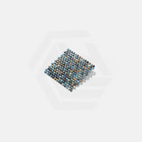 Onix Penny Print Gloss Glass Mosaic Tile 287x284mm Sheet (19x19mm Chip Size)