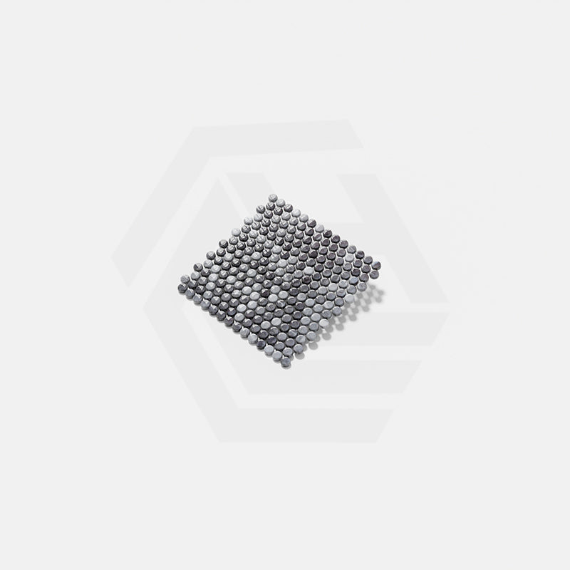 Onix Penny Storm Gloss Glass Mosaic Tile 287x284mm Sheet (19x19mm Chip Size)