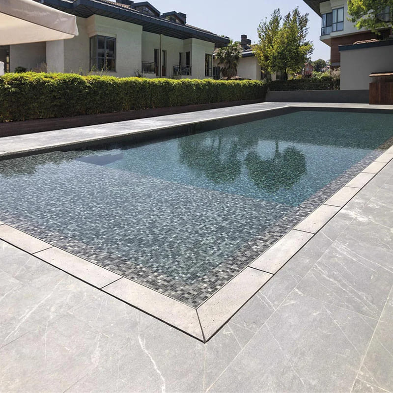 Onix Eco Stone Storm Matte Glass Mosaic Tile 310x310mm Sheet (25x25mm Chip Size)
