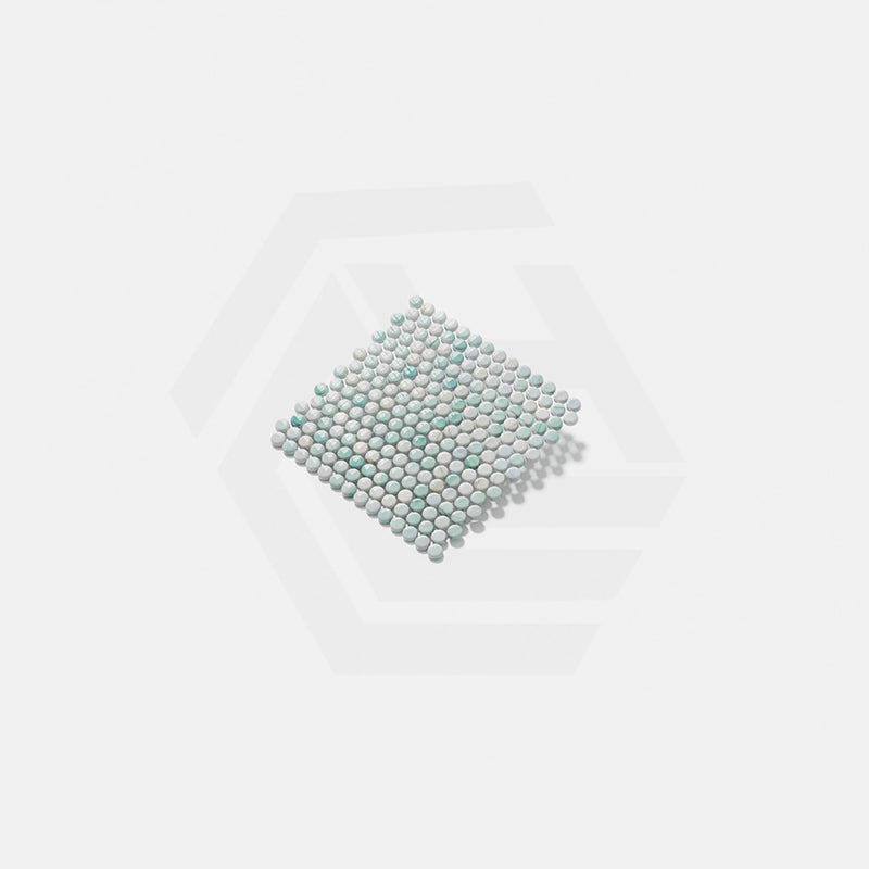 Onix Penny Delbin Iridis Gloss Glass Mosaic Tile 287x284mm Sheet (19x19mm Chip Size)