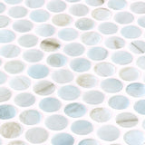 Onix Penny Zhoe Iridis Gloss Glass Mosaic Tile 287x284mm Sheet (19x19mm Chip Size)