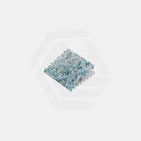 Onix Penny Zaira Iridis Gloss Glass Mosaic Tile 287x284mm Sheet (19x19mm Chip Size)
