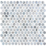 Onix Penny Cassian Iridis Gloss Glass Mosaic Tile 287x284mm Sheet (19x19mm Chip Size)