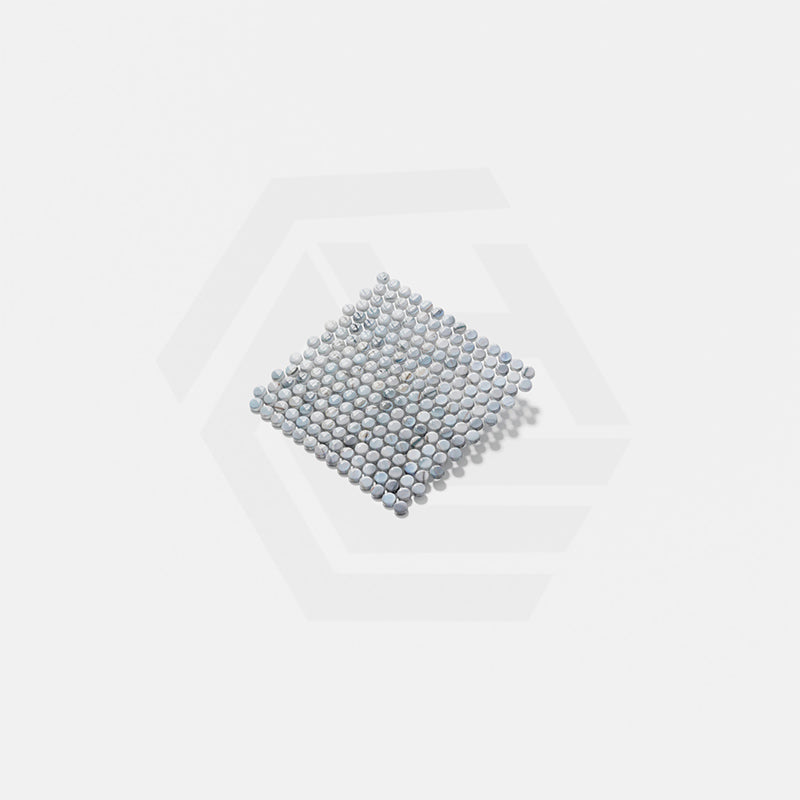 Onix Penny Cassian Iridis Gloss Glass Mosaic Tile 287x284mm Sheet (19x19mm Chip Size)