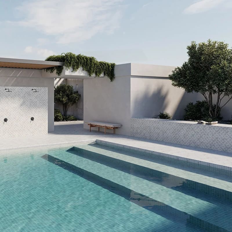 Onix Penta Nusa Matte Glass Mosaic Tile 310×310mm Sheet (50x50mm Chip Piece)