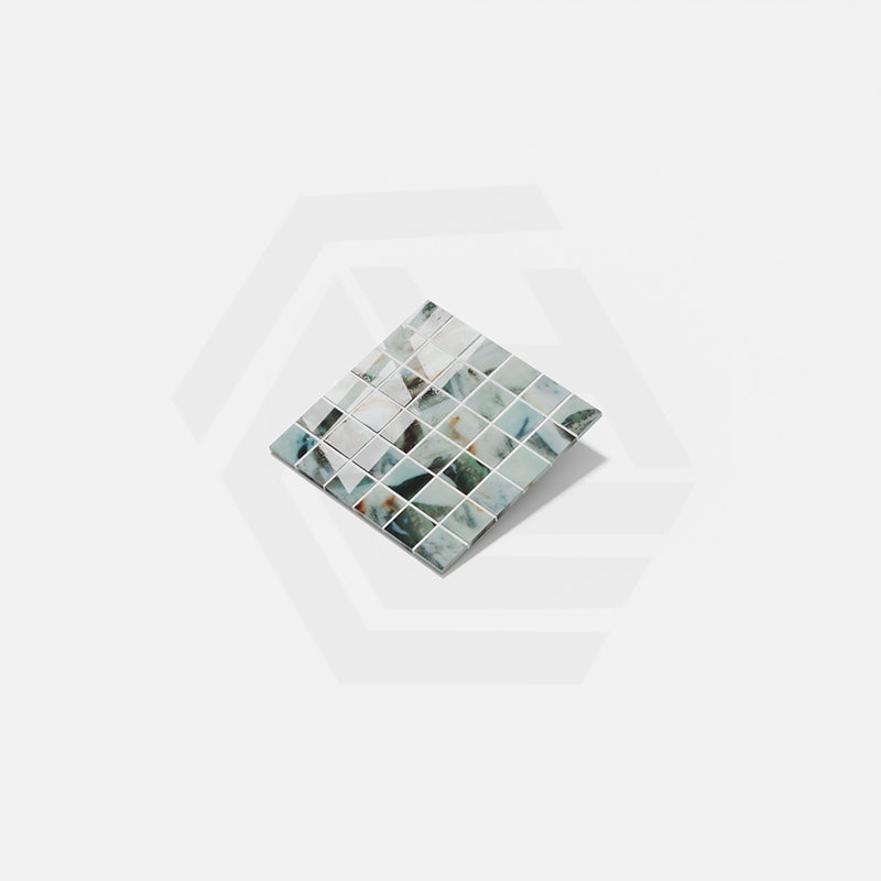 Onix Penta Amazona Gloss Glass Mosaic Tile 310x310mm Sheet (50x50mm Chip Size)