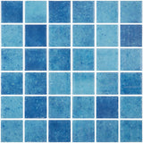 Onix Penta Pure Bluewave Glass Gloss Mosaic Tile 310x310mm Sheet (50x50mm Chip Piece)
