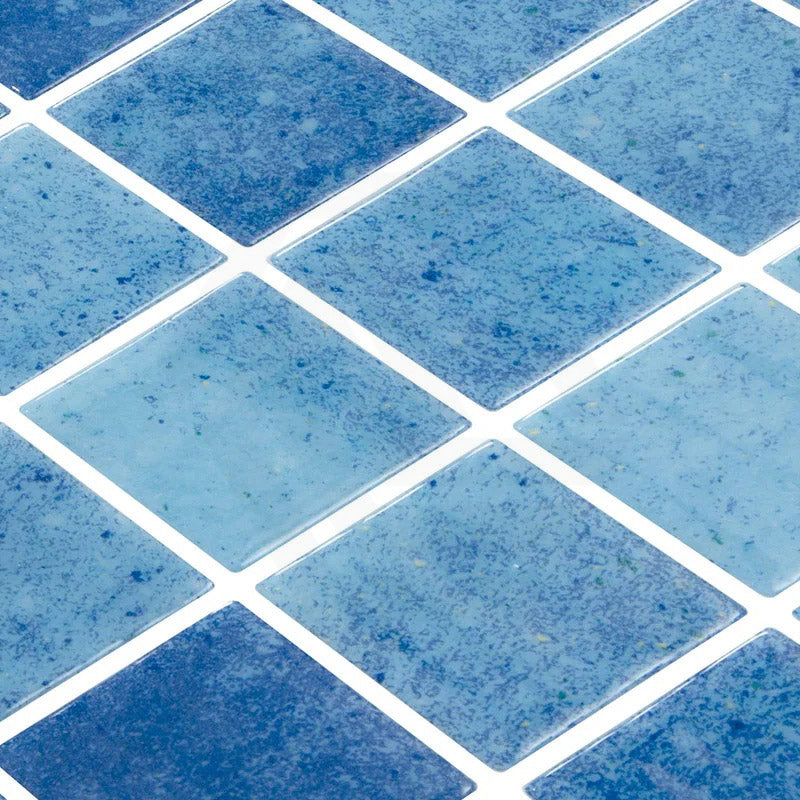 Onix Penta Pure Bluewave Glass Gloss Mosaic Tile 310x310mm Sheet (50x50mm Chip Piece)