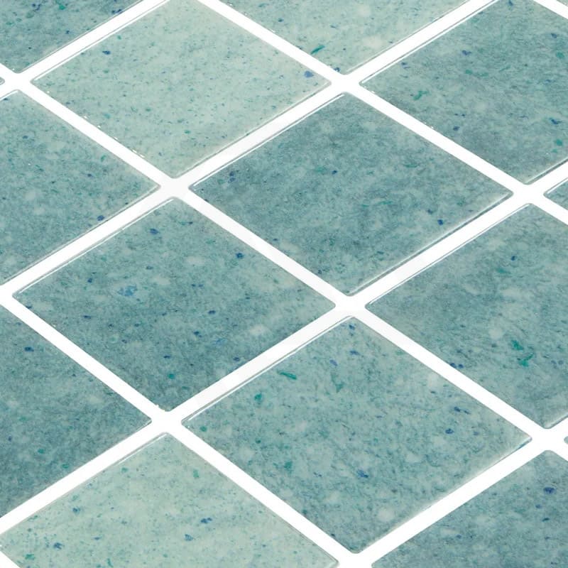 Onix Penta Pure Jade Glass Gloss Mosaic Tile 310x310mm Sheet (50x50mm Chip Piece)