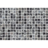 Onix Vanguard Arrecife Iridis Ash Gloss Glass Mosaic Tile 310x467mm Sheet (25x25mm Chip Size)