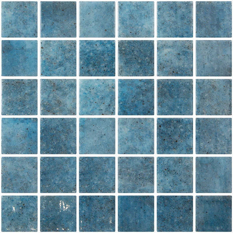 Onix Penta Pure Cobalt Glass Gloss Mosaic Tile 310x310mm Sheet (50x50mm Chip Piece)