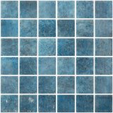 Onix Penta Pure Cobalt Glass Gloss Mosaic Tile 310x310mm Sheet (50x50mm Chip Piece)