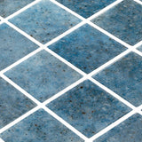 Onix Penta Pure Cobalt Glass Gloss Mosaic Tile 310x310mm Sheet (50x50mm Chip Piece)